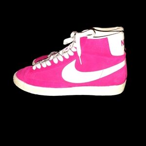 Vintage Men's 2010 Nike Blazer Hi Suede Voltage Cherry